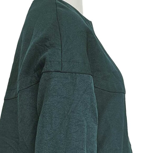 MARNI TEAL WRINKLED FLARE JACKET (40) - Picture 8 of 11